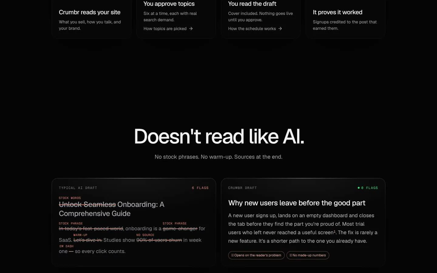Crumbr screenshot