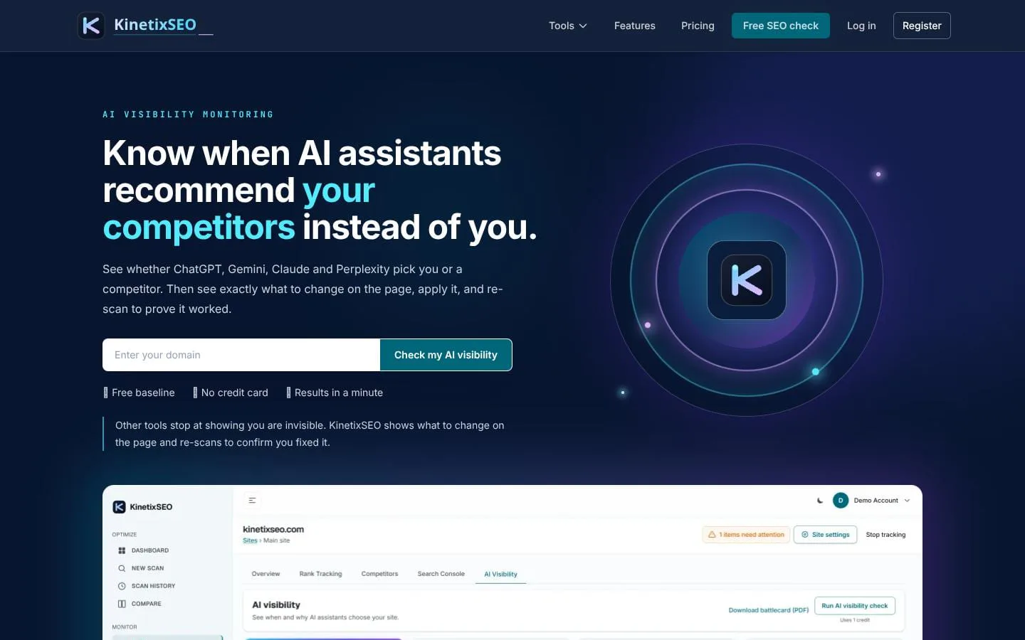 KinetixSEO screenshot