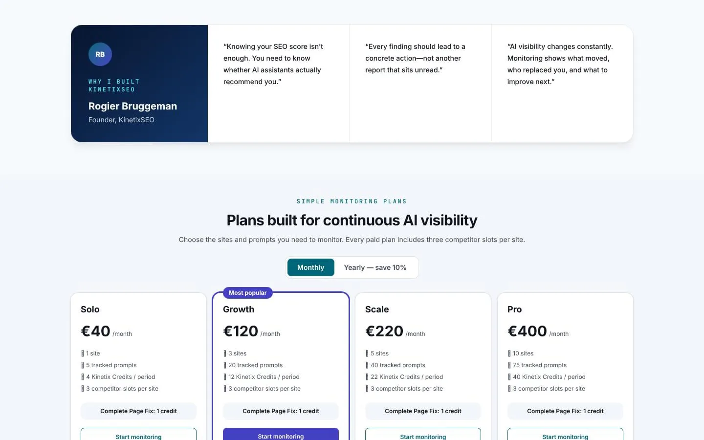 KinetixSEO screenshot