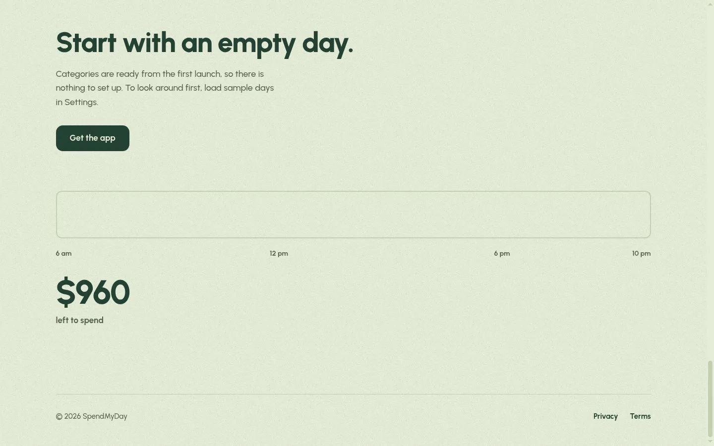 SpendMyDay screenshot