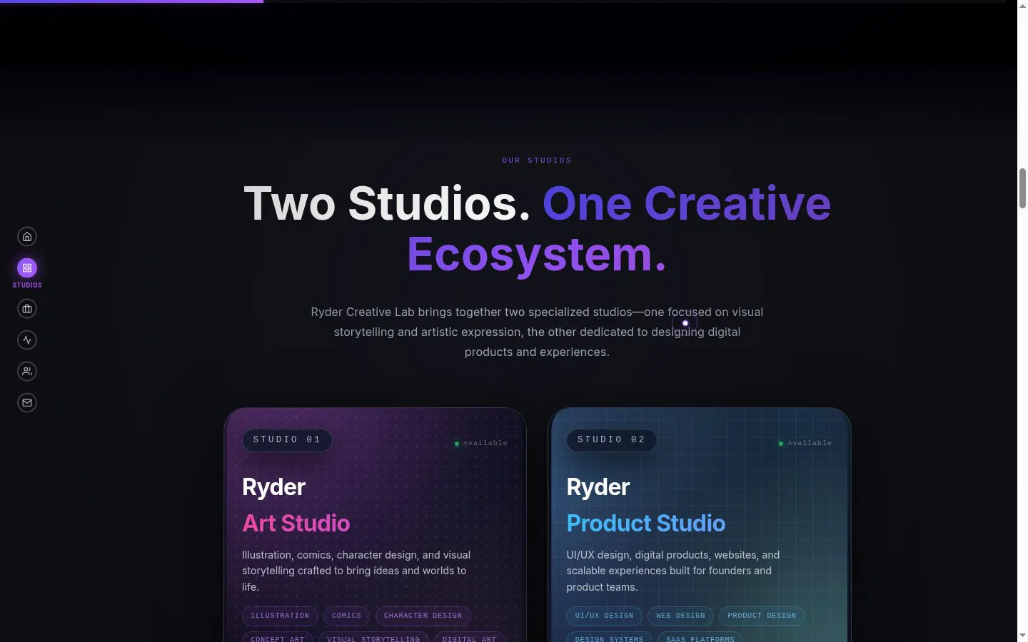 Ryder Creative Lab screenshot