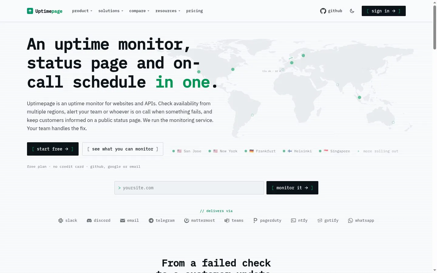 Uptimepage screenshot