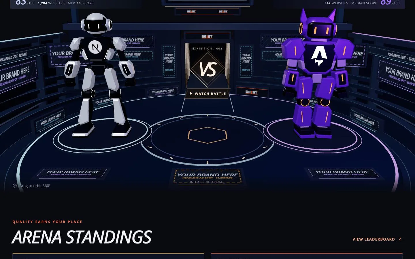 3D Web Stack arena screenshot