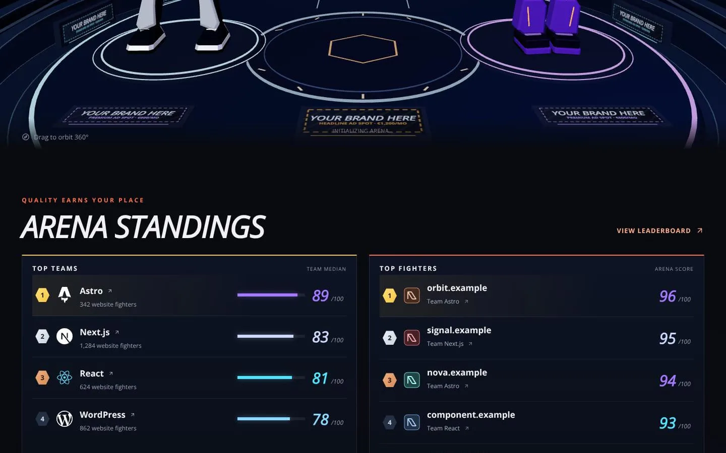 3D Web Stack arena screenshot