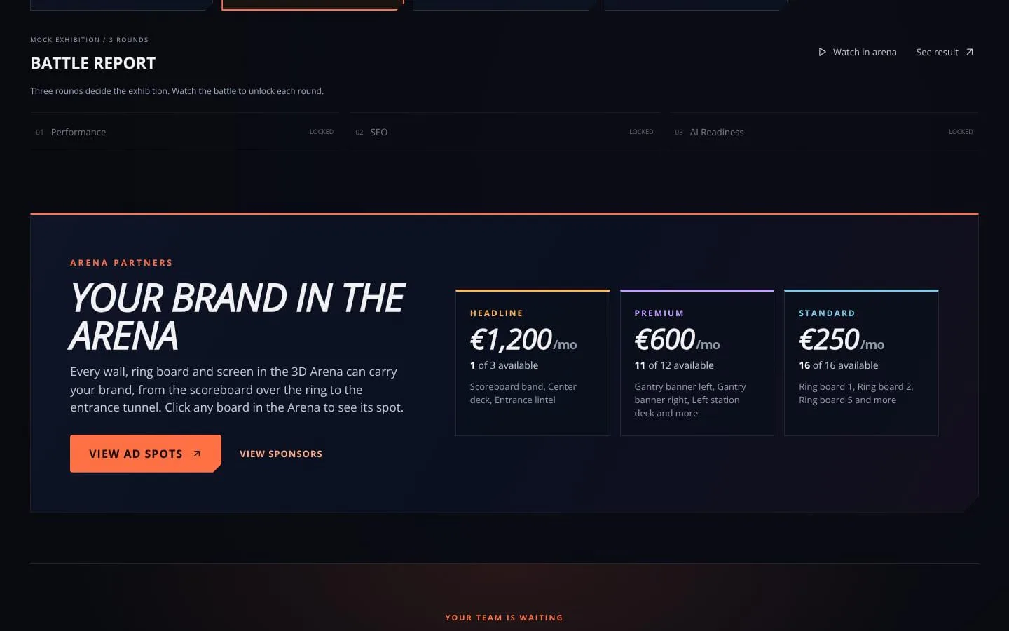 3D Web Stack arena screenshot