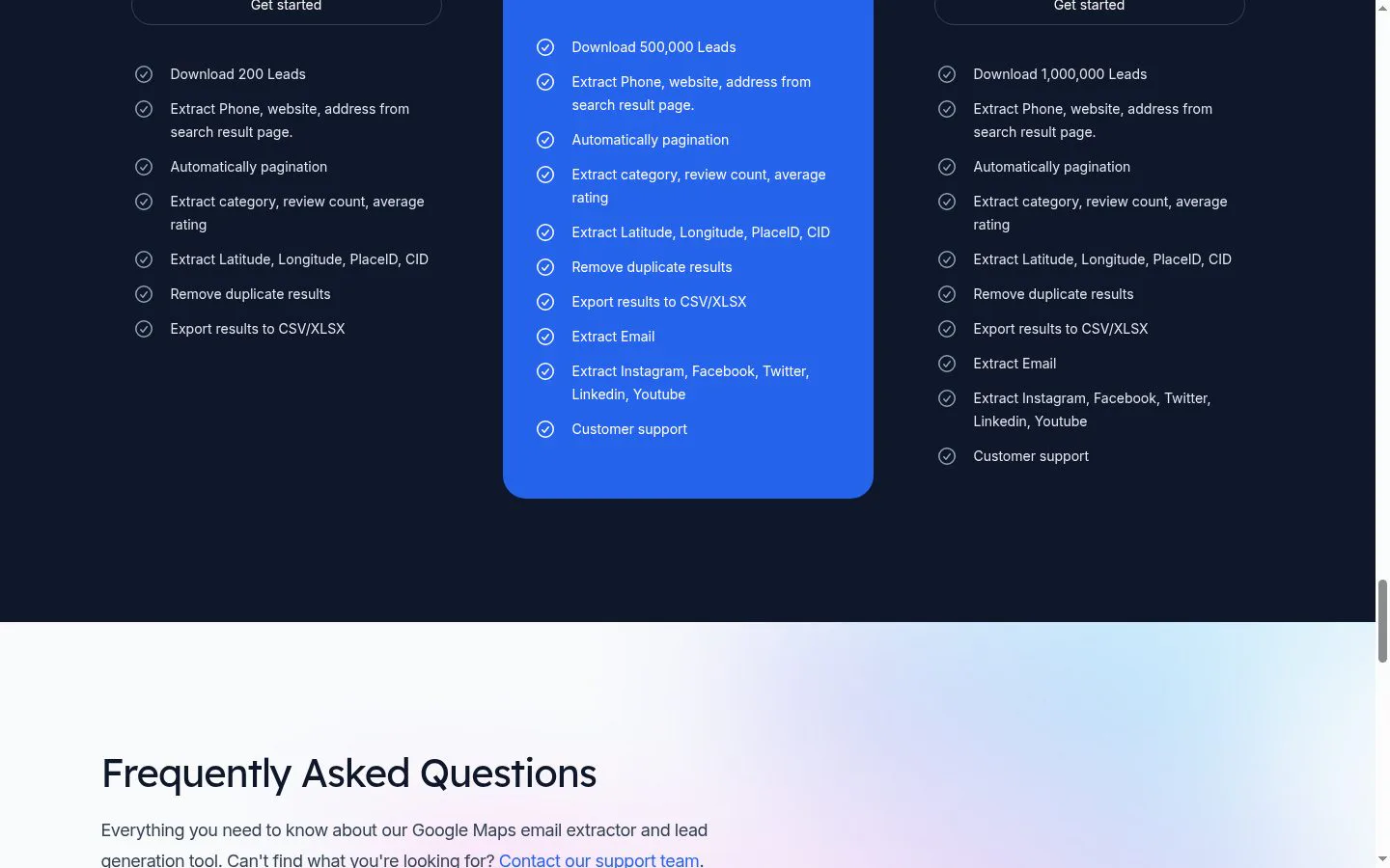 Google Maps Email Extractor screenshot