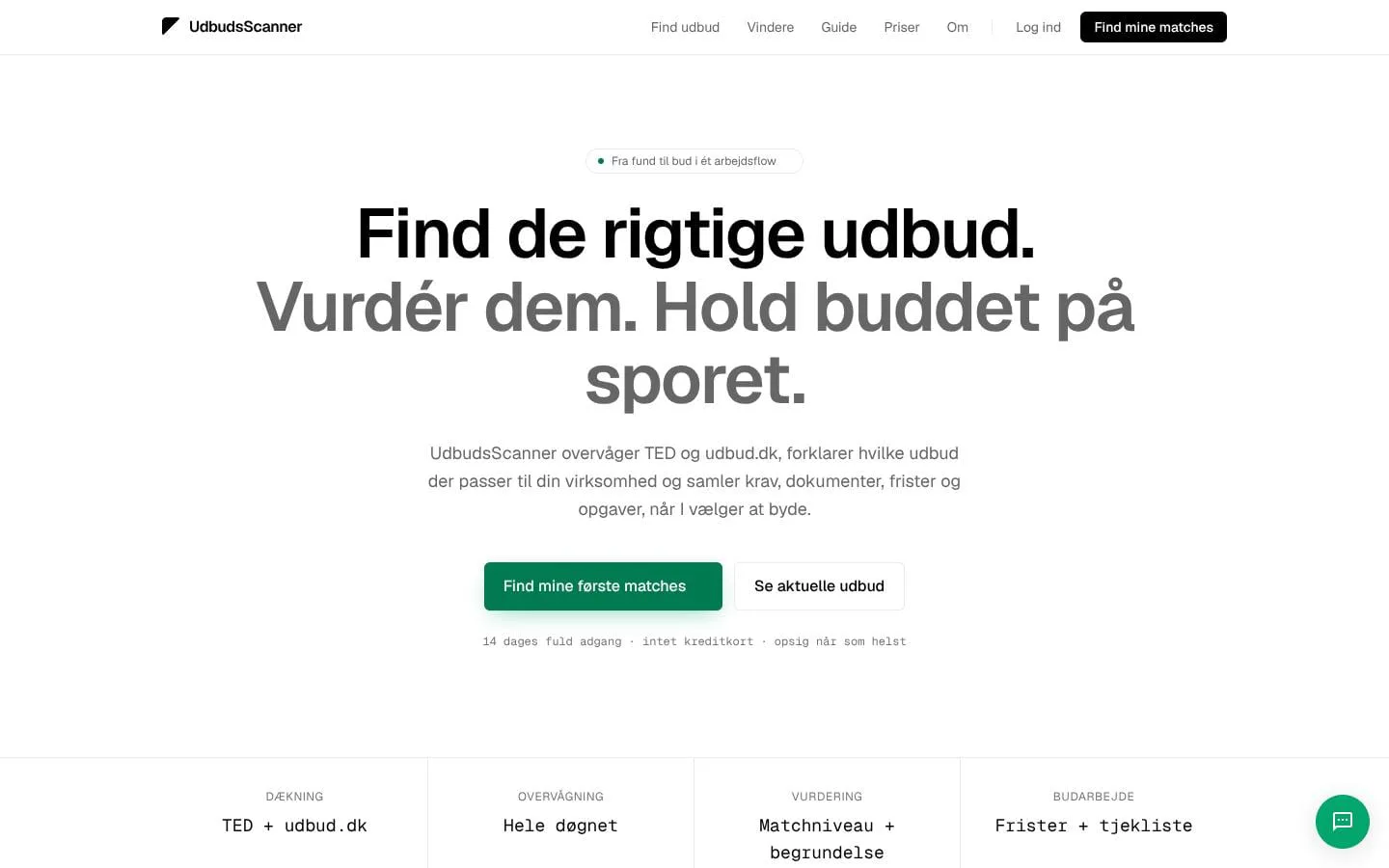 UdbudsScanner screenshot