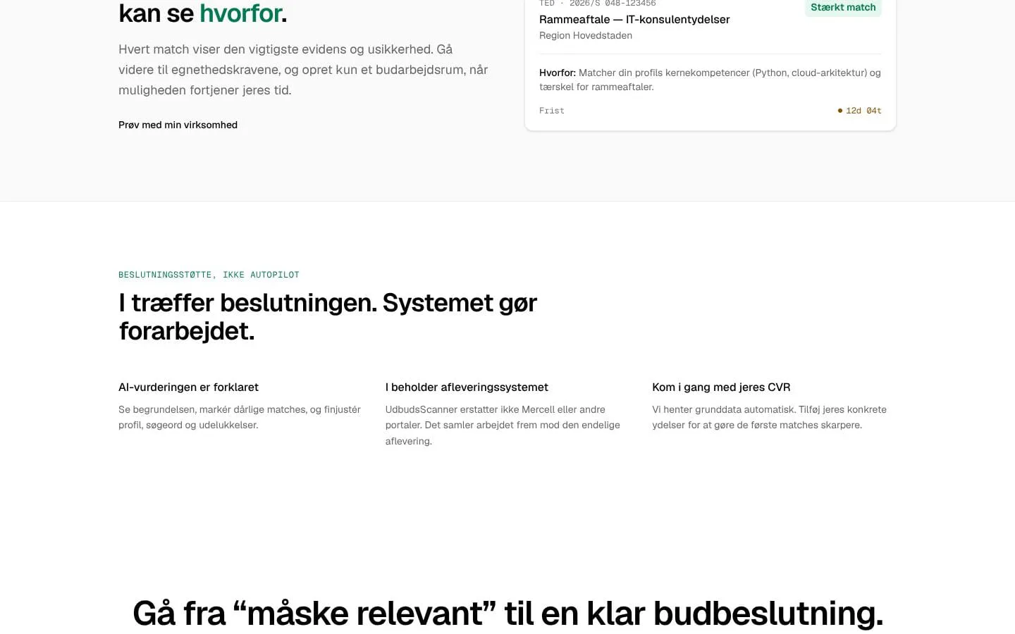 UdbudsScanner screenshot
