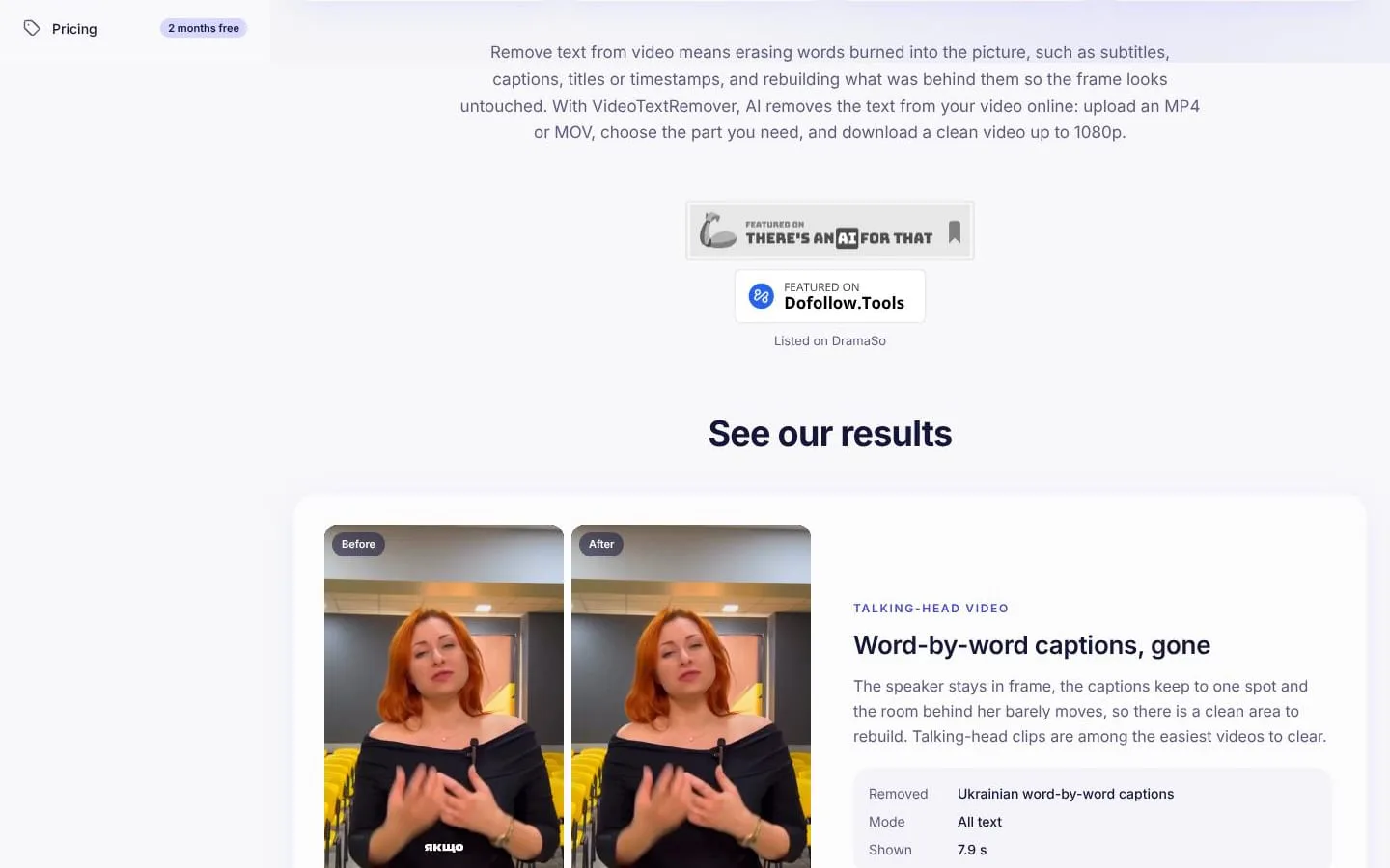 VideoTextRemover screenshot