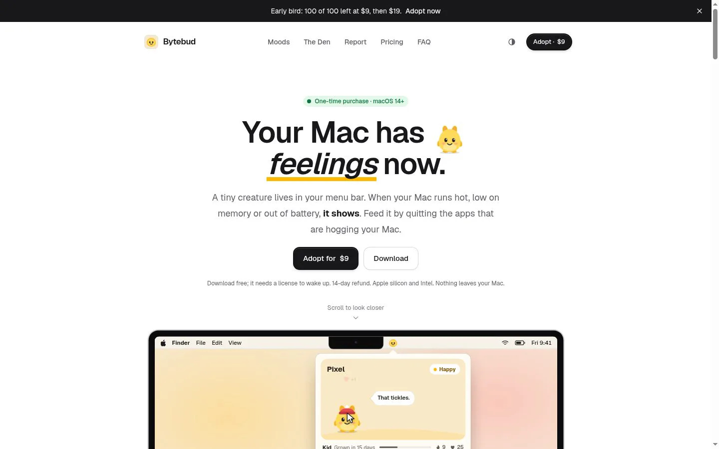 Bytebud screenshot