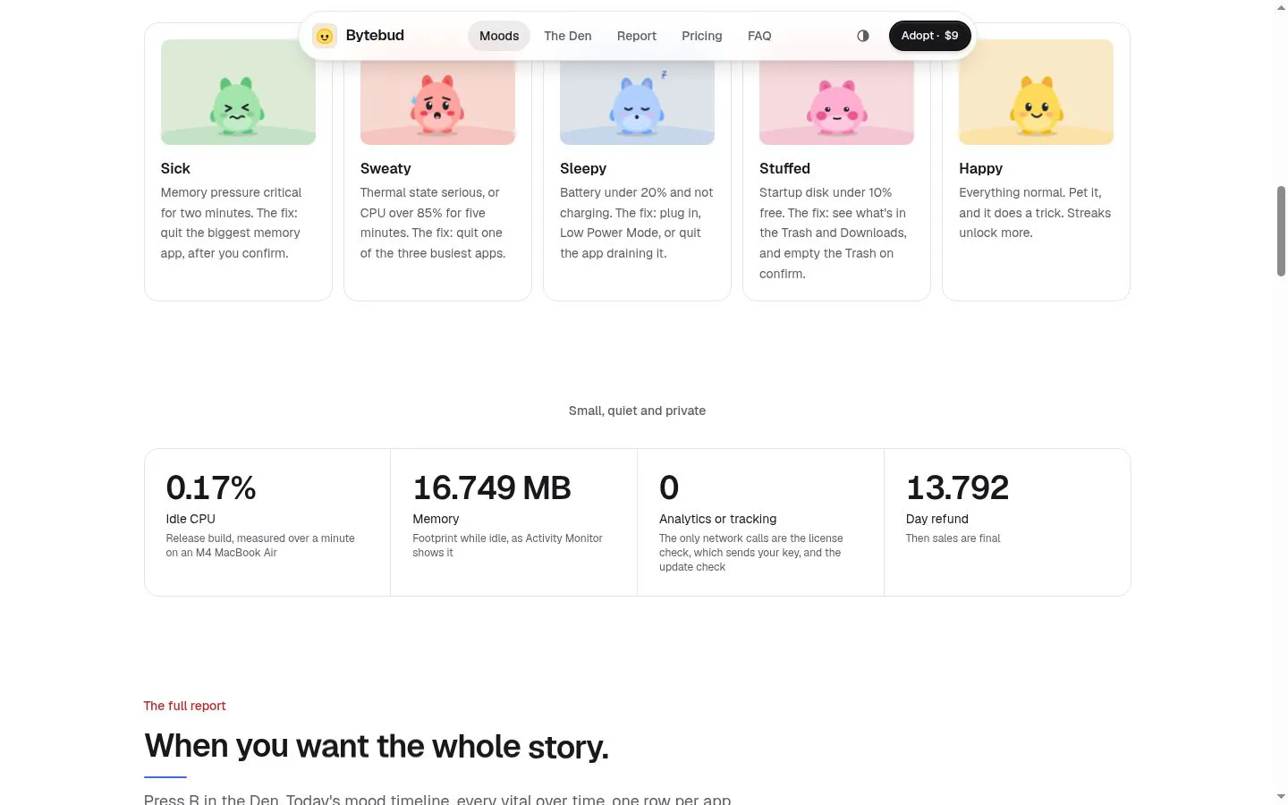 Bytebud screenshot