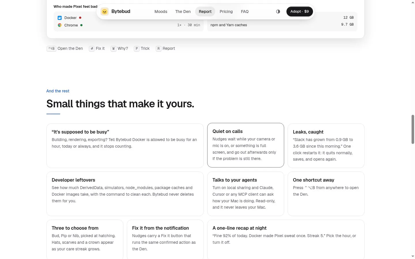Bytebud screenshot
