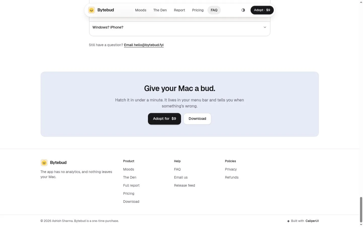 Bytebud screenshot