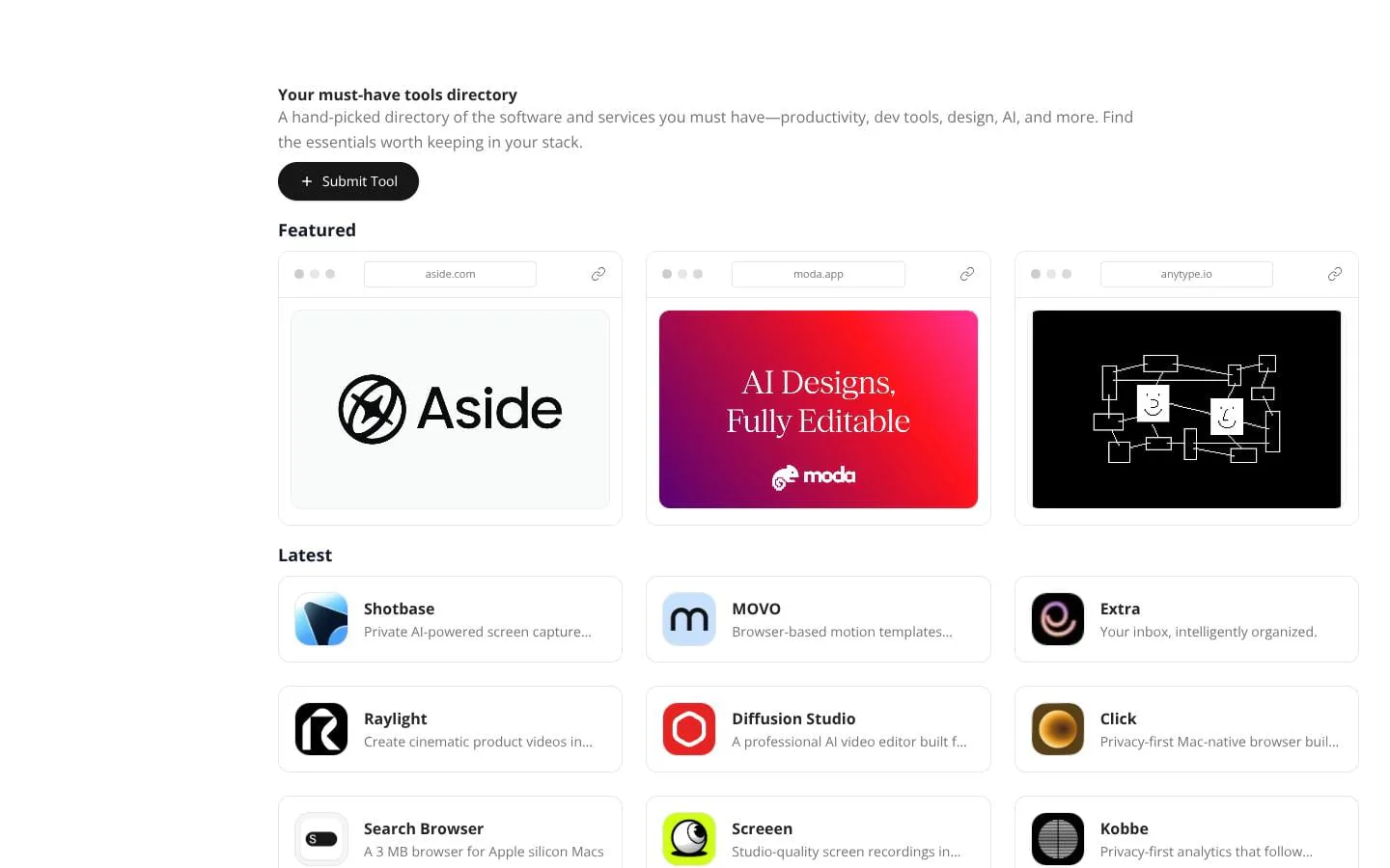 must.tools screenshot