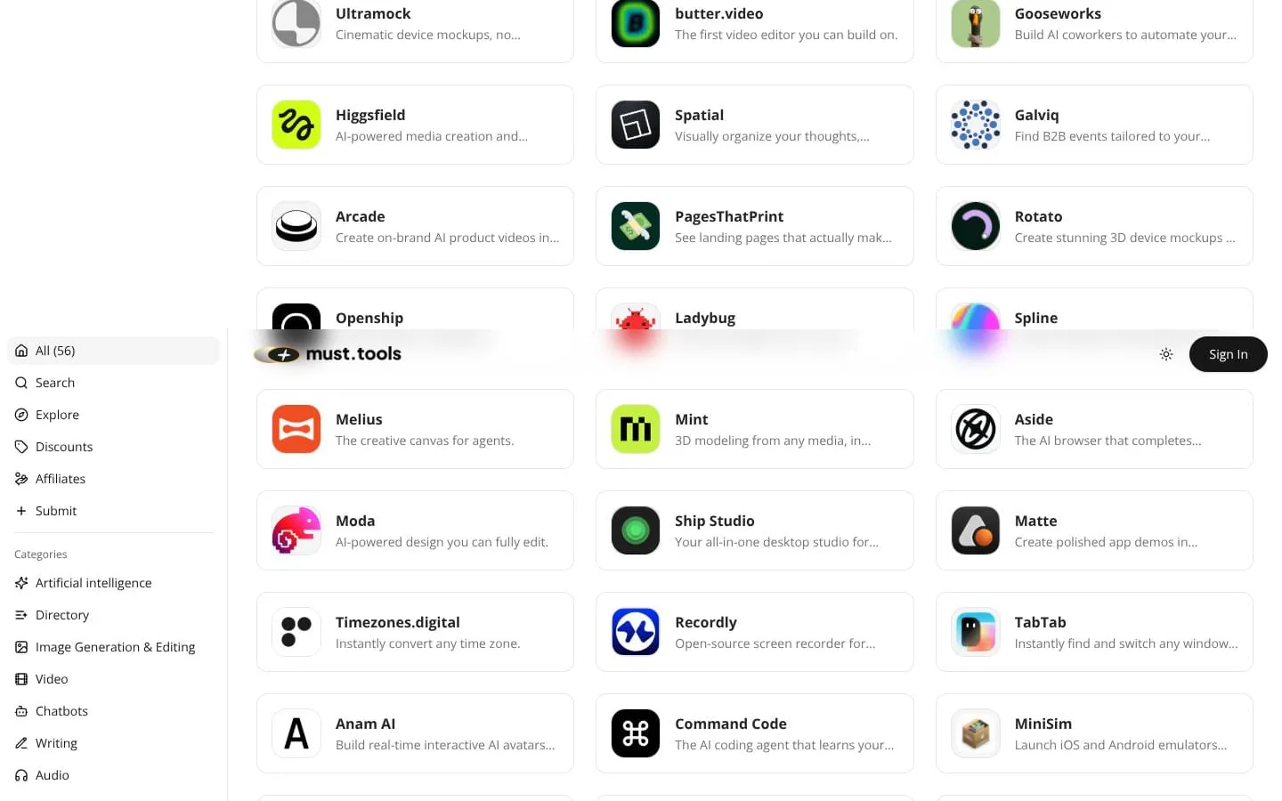 must.tools screenshot