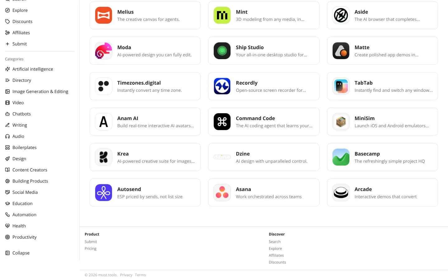 must.tools screenshot