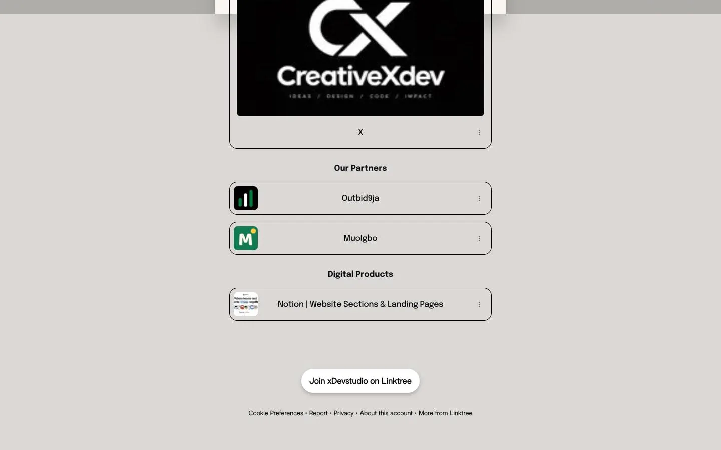 CreativeXdev screenshot