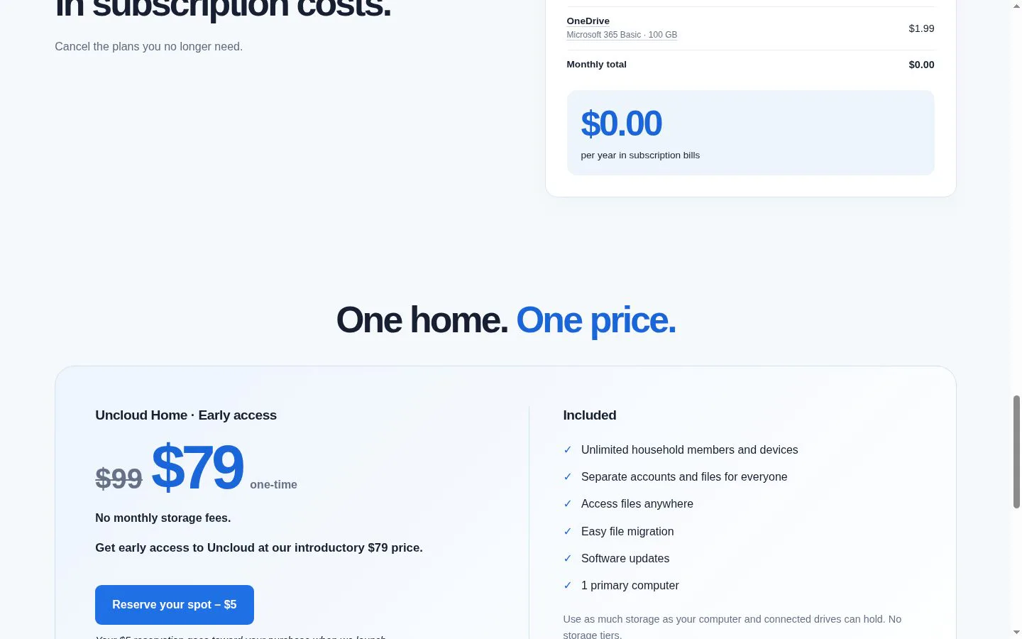 Uncloud screenshot