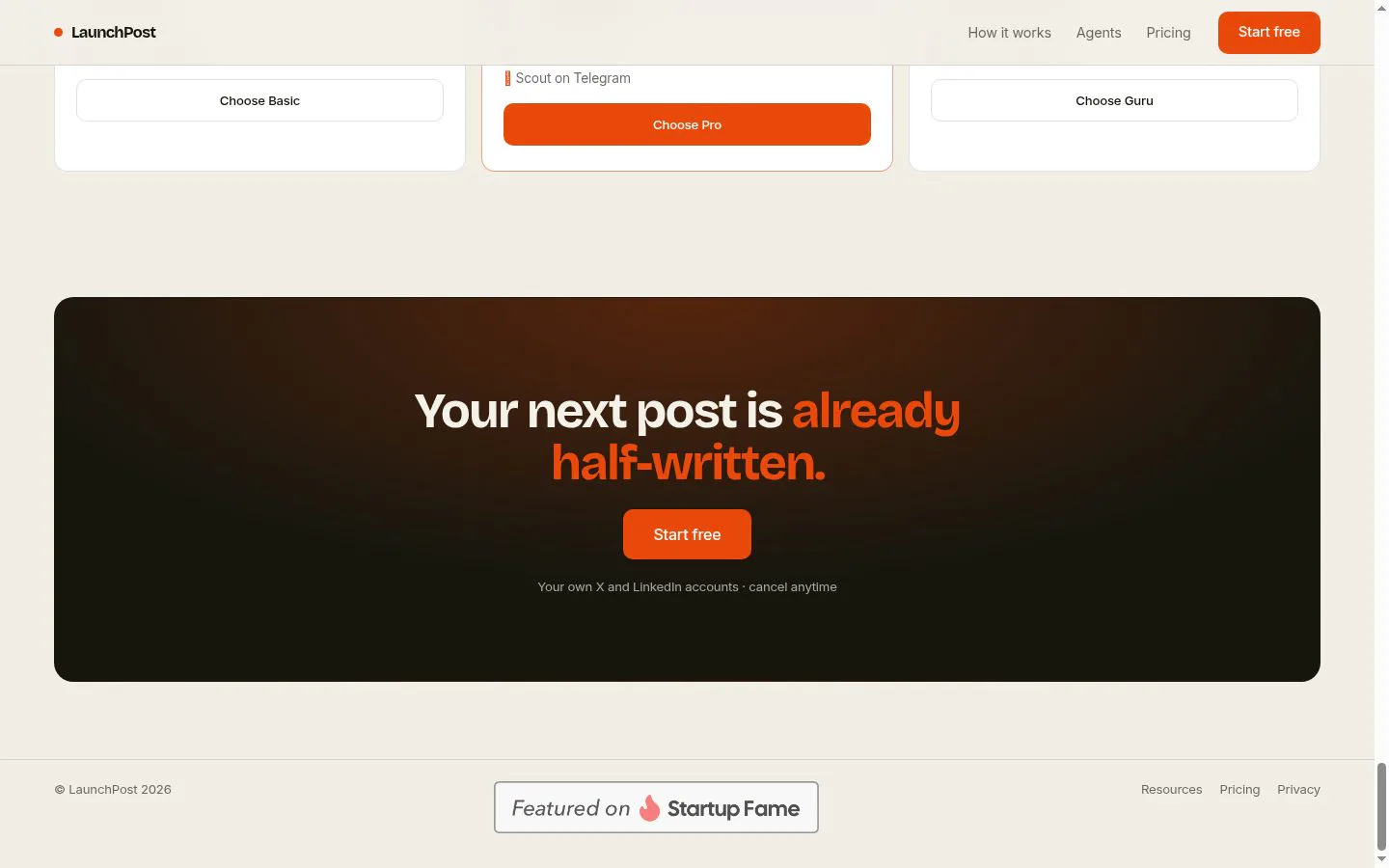 LaunchPost screenshot