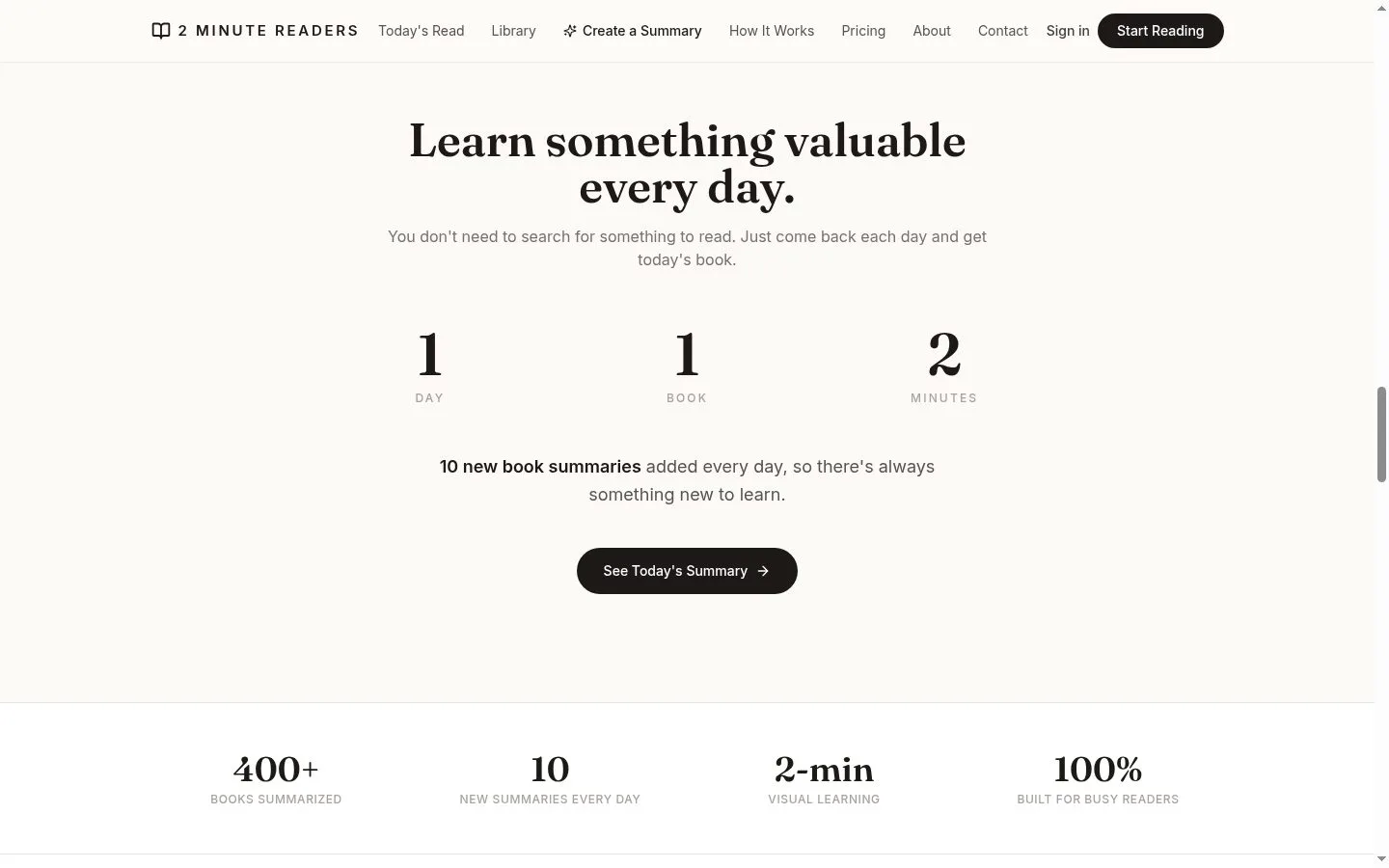 2 Minute Readers screenshot