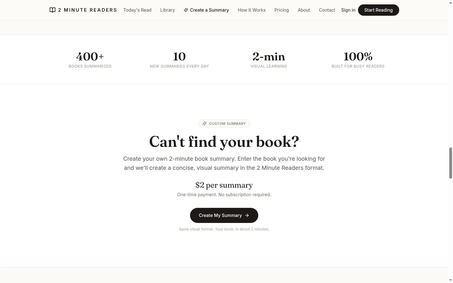 2 Minute Readers screenshot