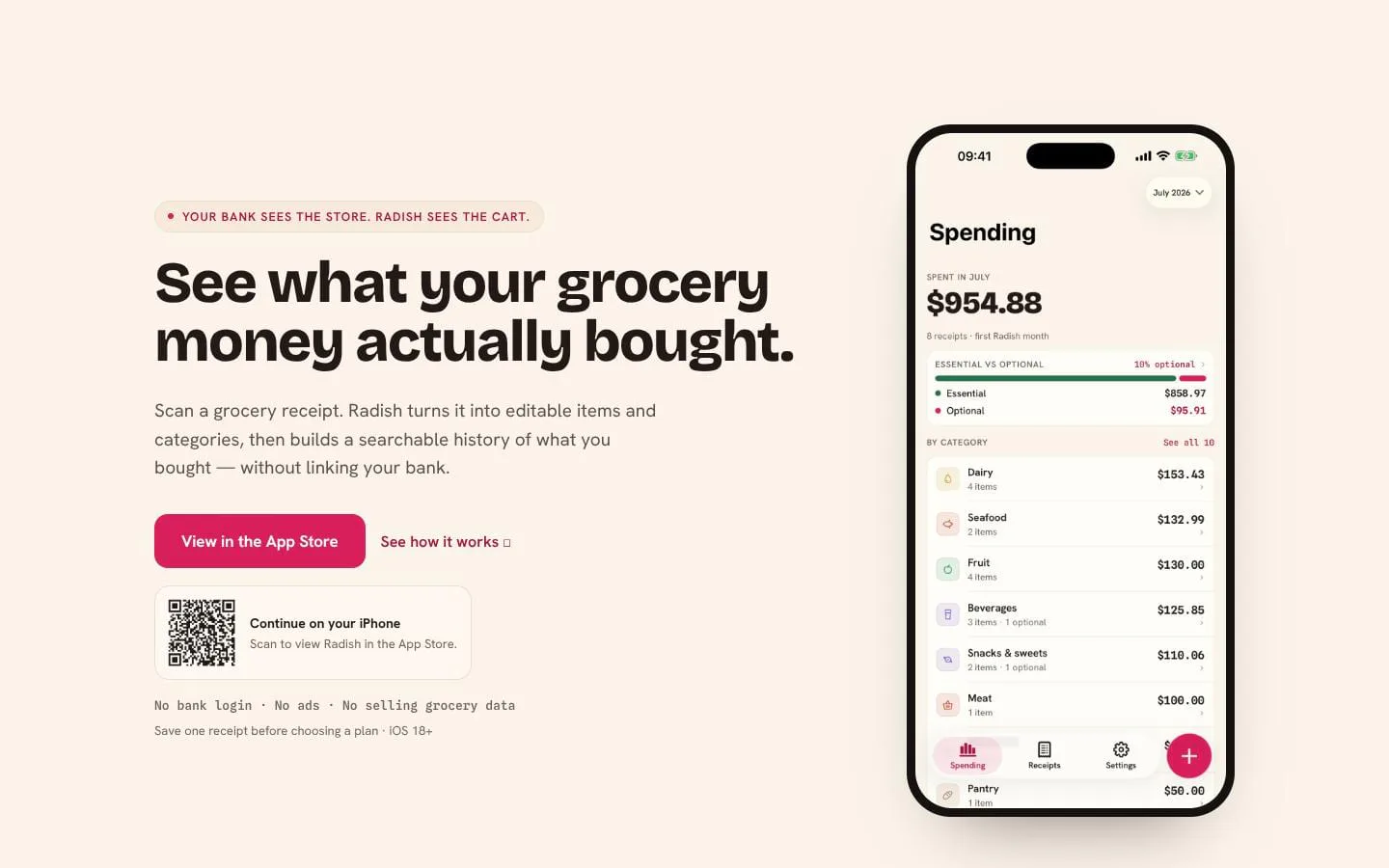 Radish screenshot