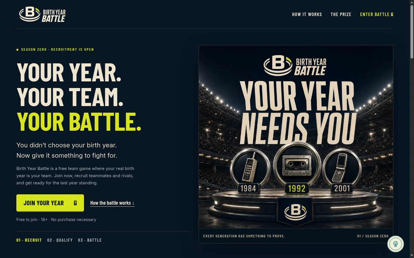 Birth Year Battle screenshot