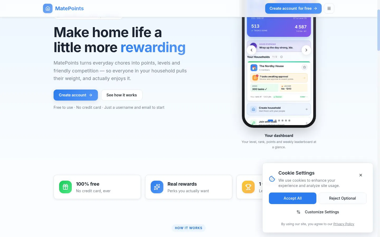 MatePoints screenshot