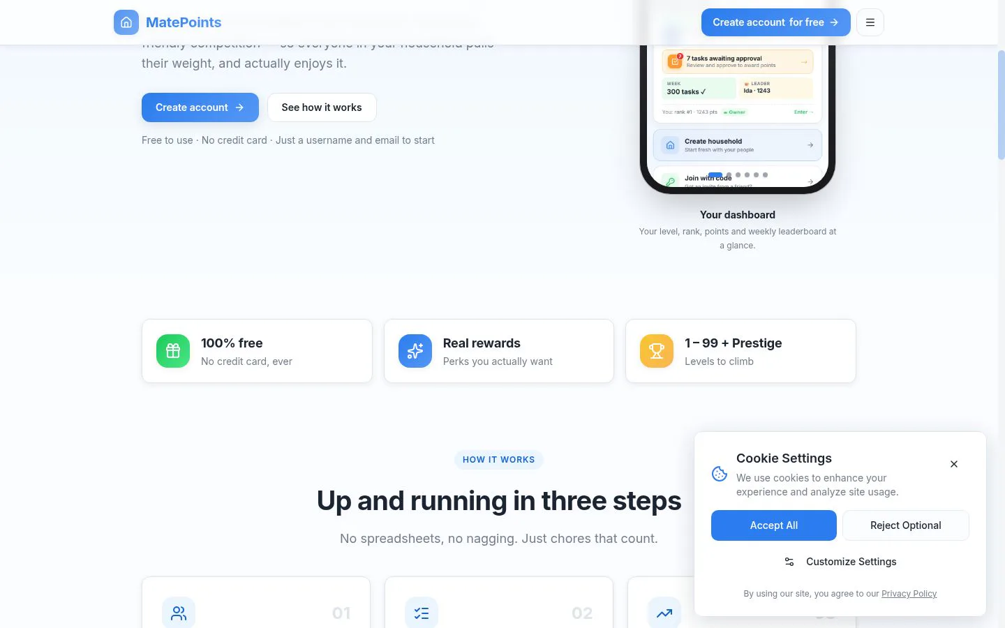 MatePoints screenshot