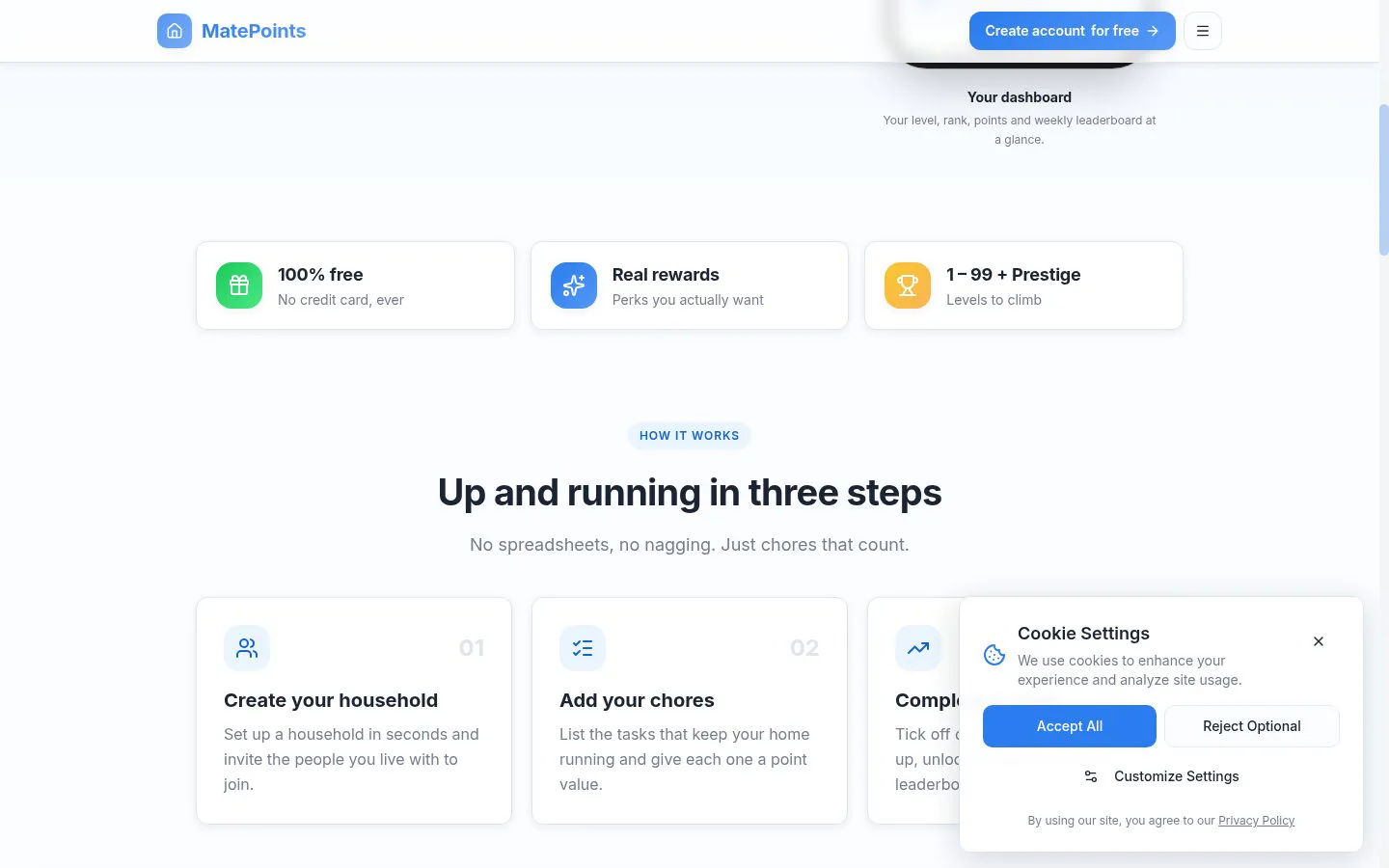 MatePoints screenshot