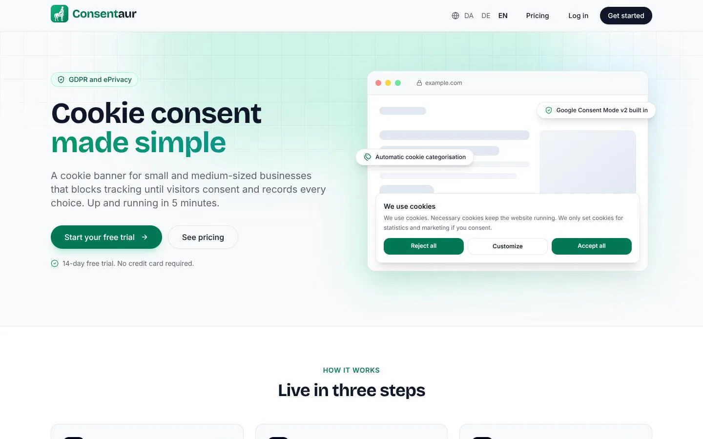Consentaur screenshot