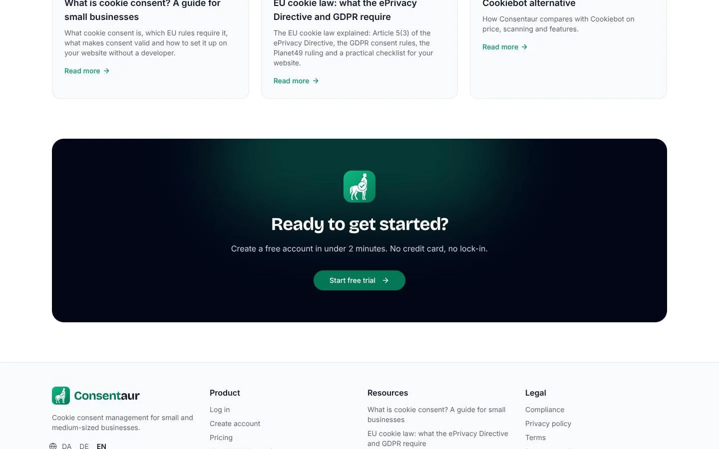 Consentaur screenshot