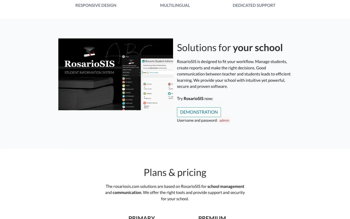 RosarioSIS screenshot