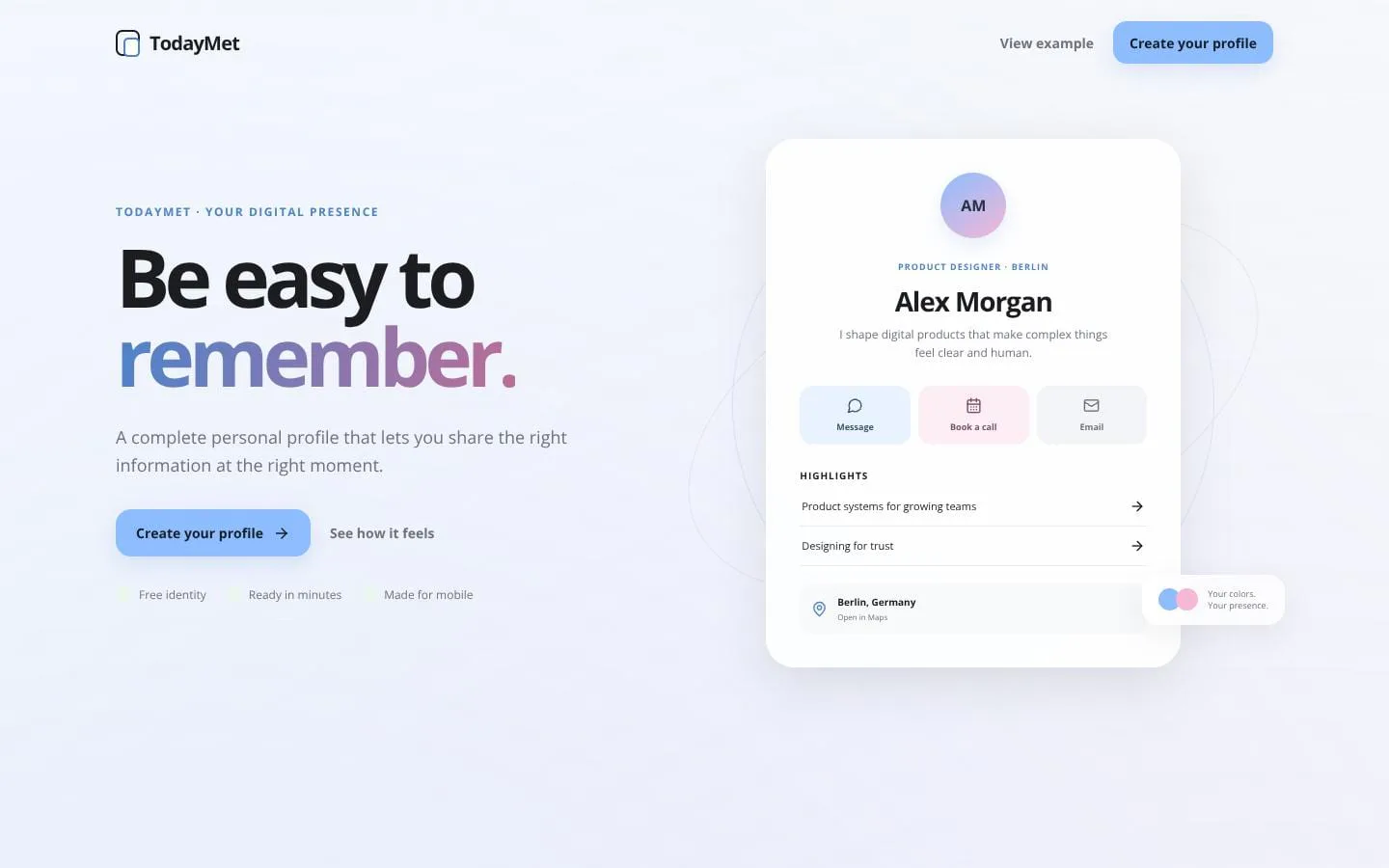 TodayMet screenshot