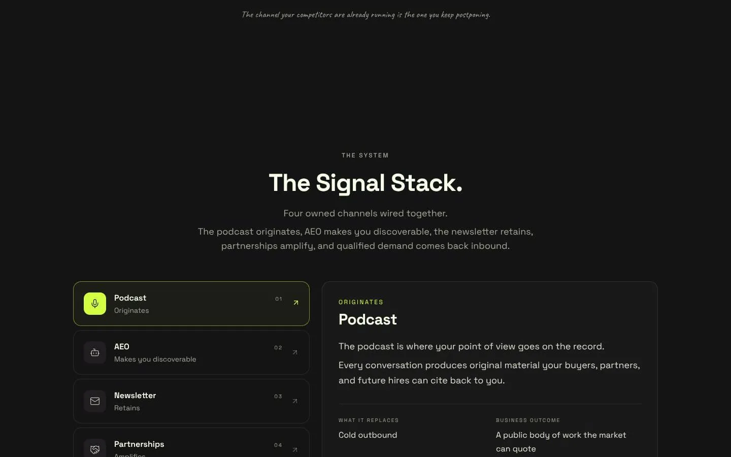 OwnedSignal screenshot