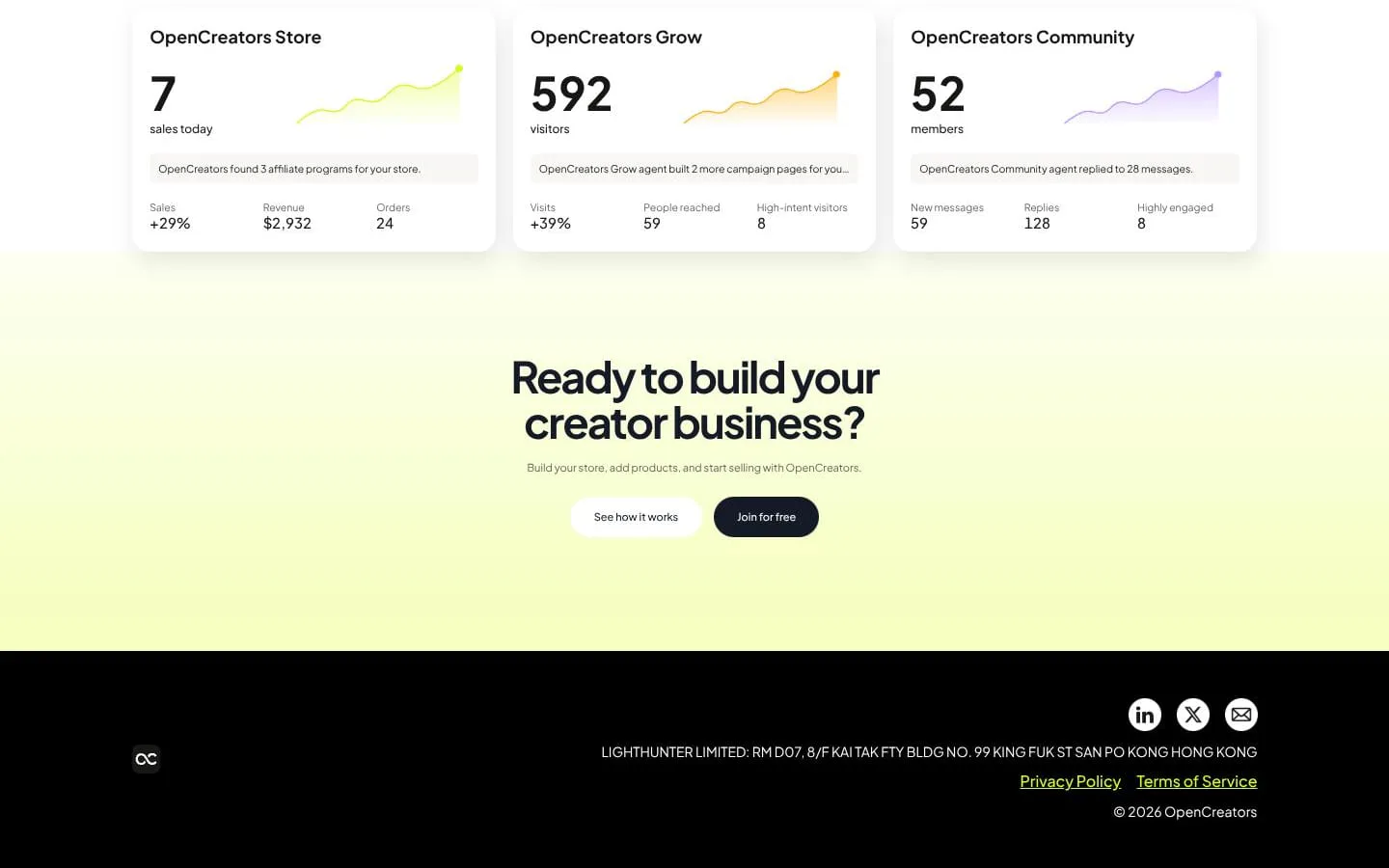 OpenCreators screenshot