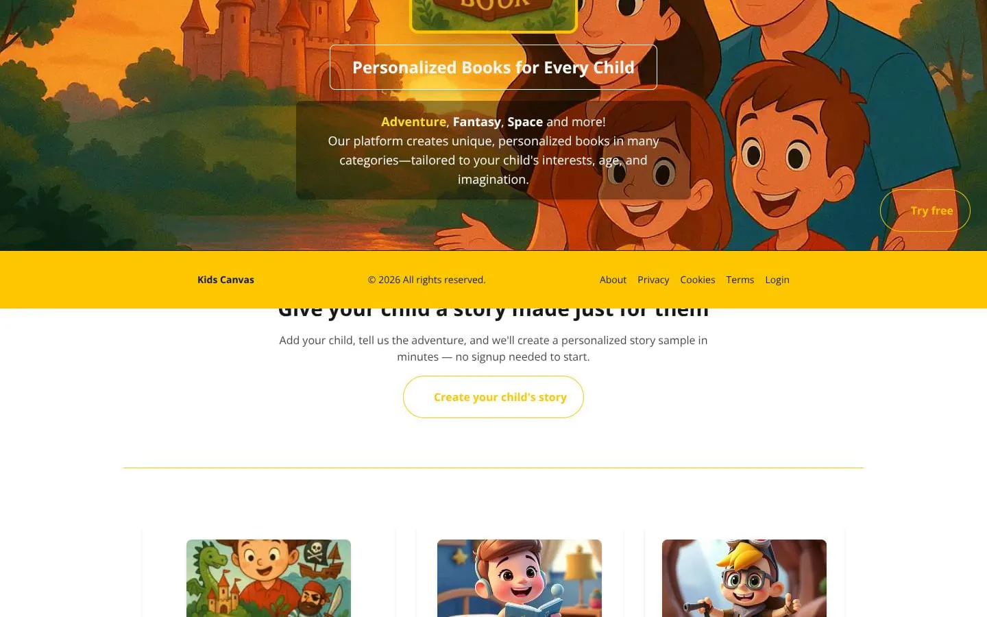 Kids Canvas screenshot