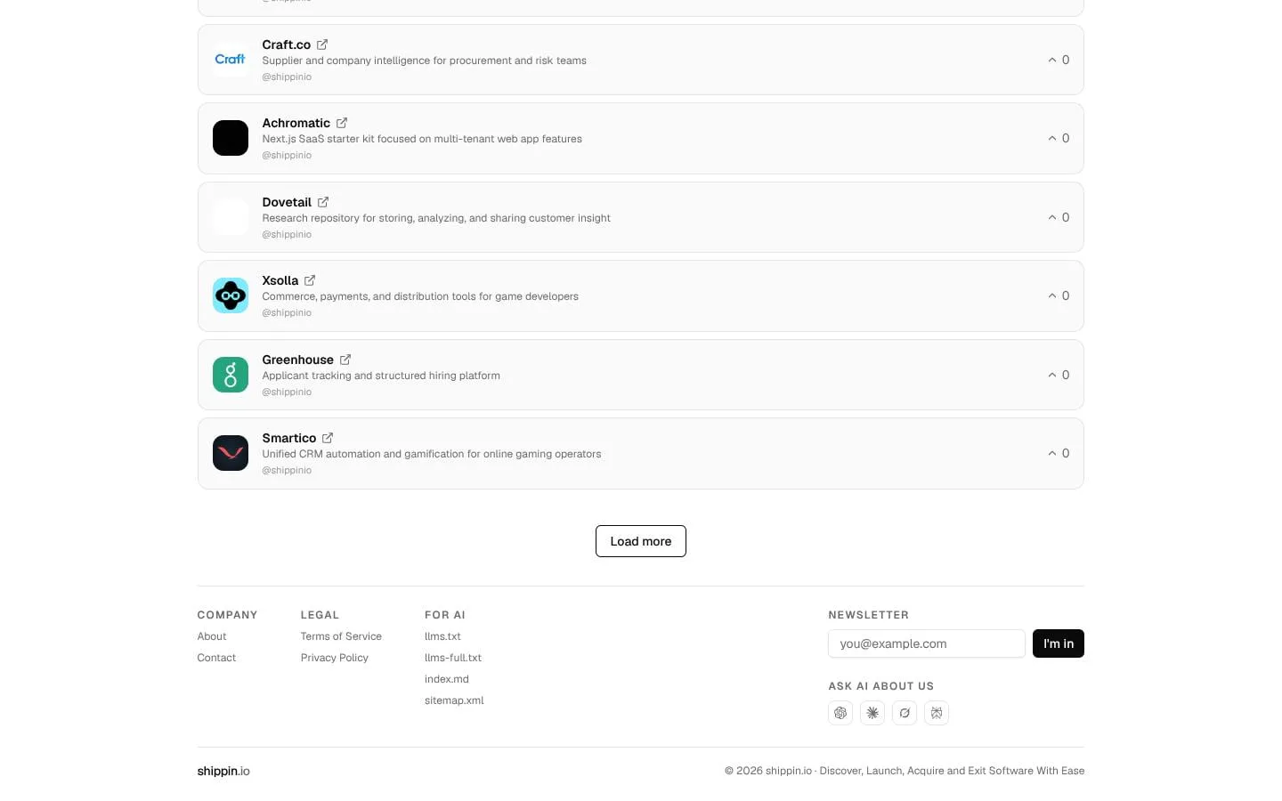 shippin.io screenshot