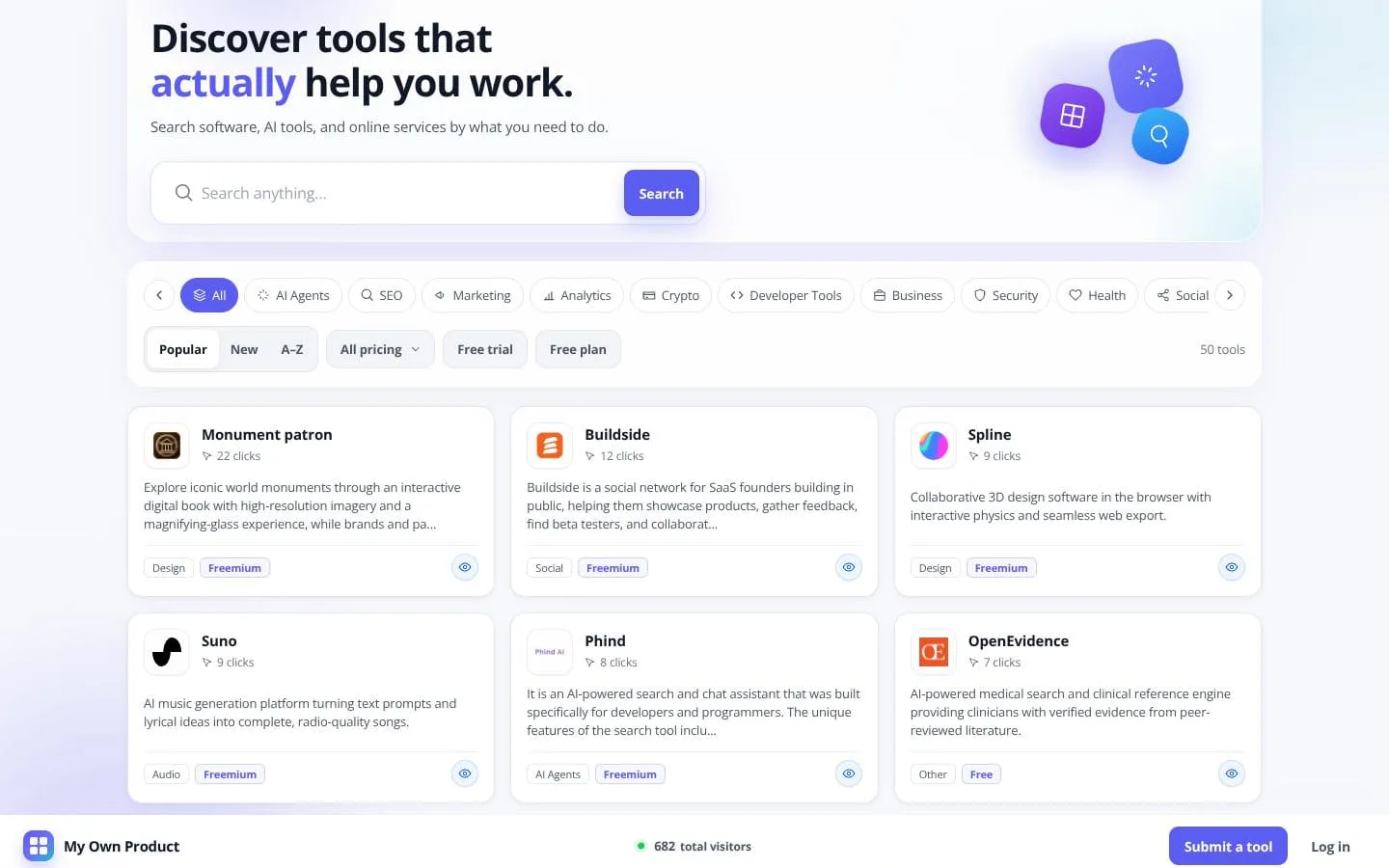My Own Product screenshot
