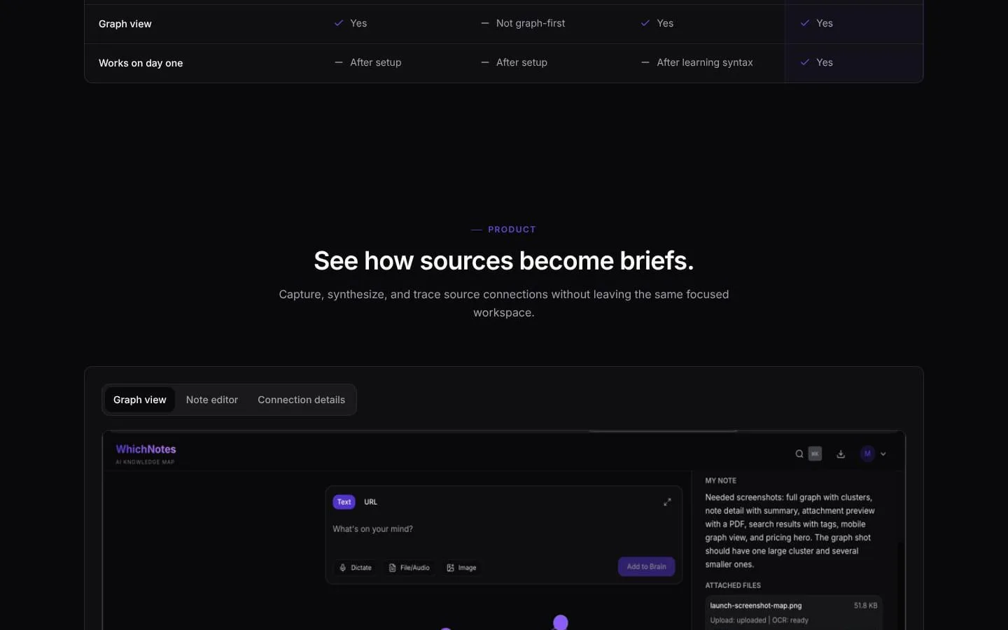 WhichNotes screenshot