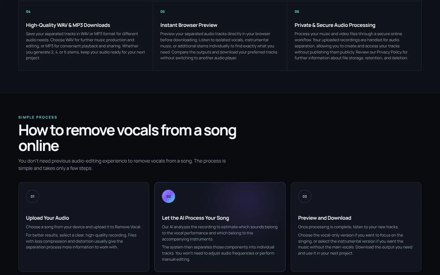 Remove Vocal screenshot
