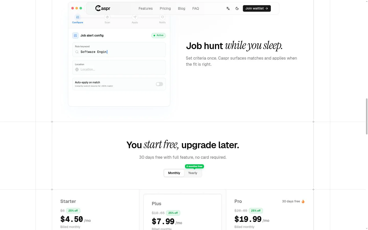 Caspr screenshot