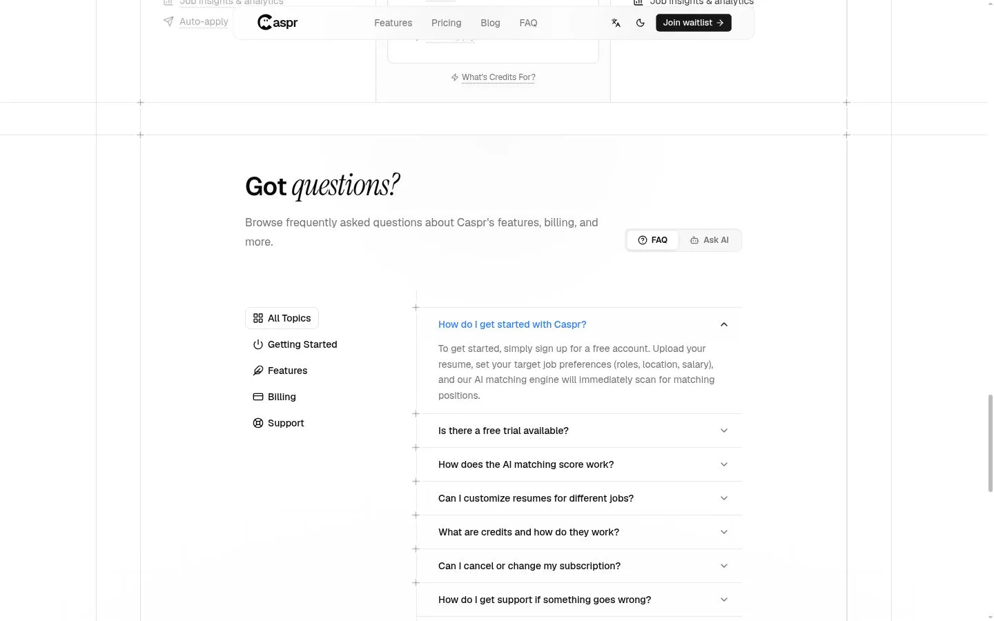 Caspr screenshot