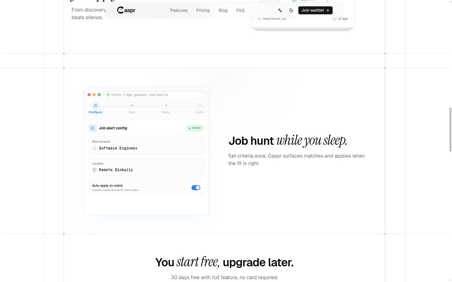 Caspr screenshot