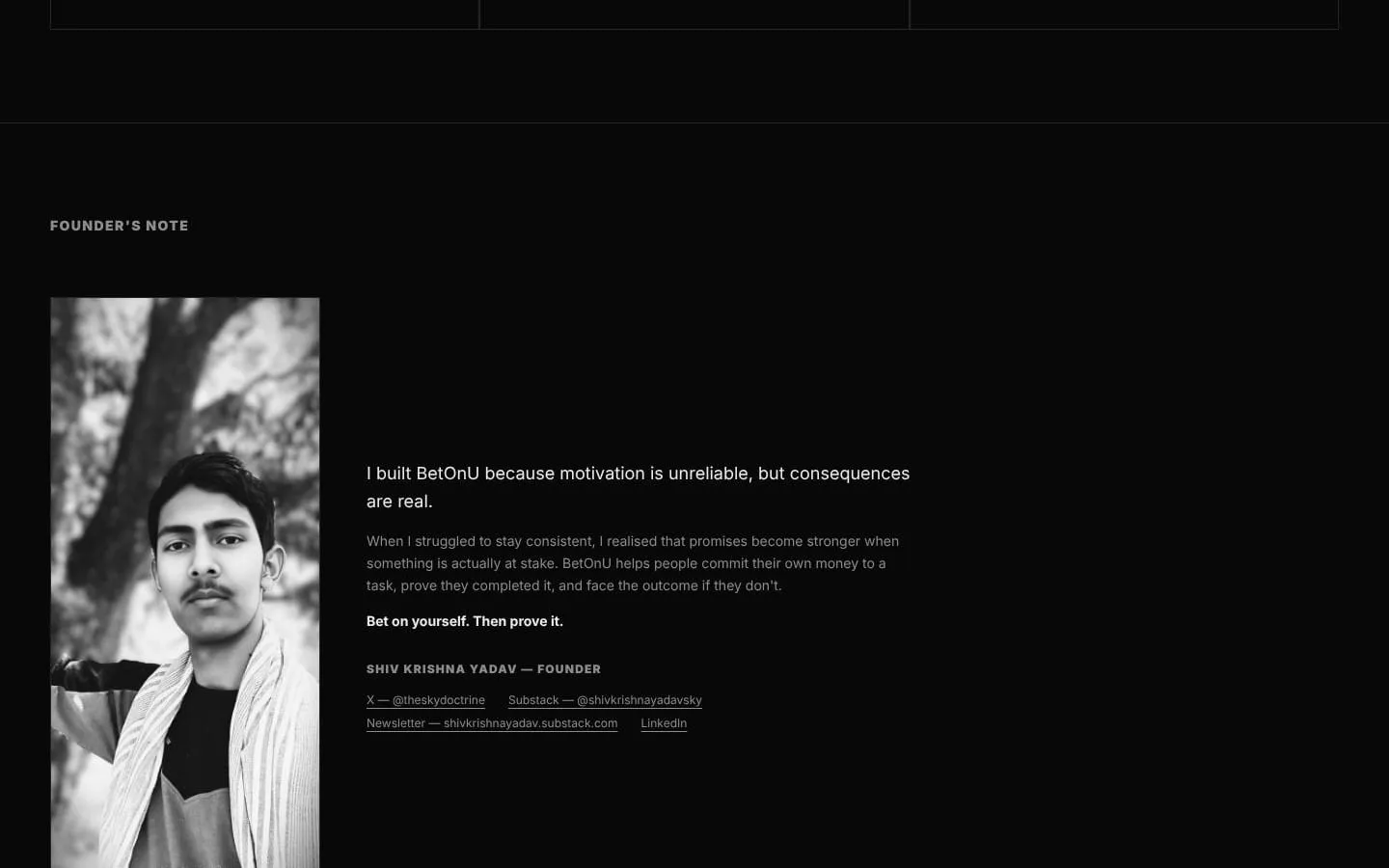 BetOnU screenshot