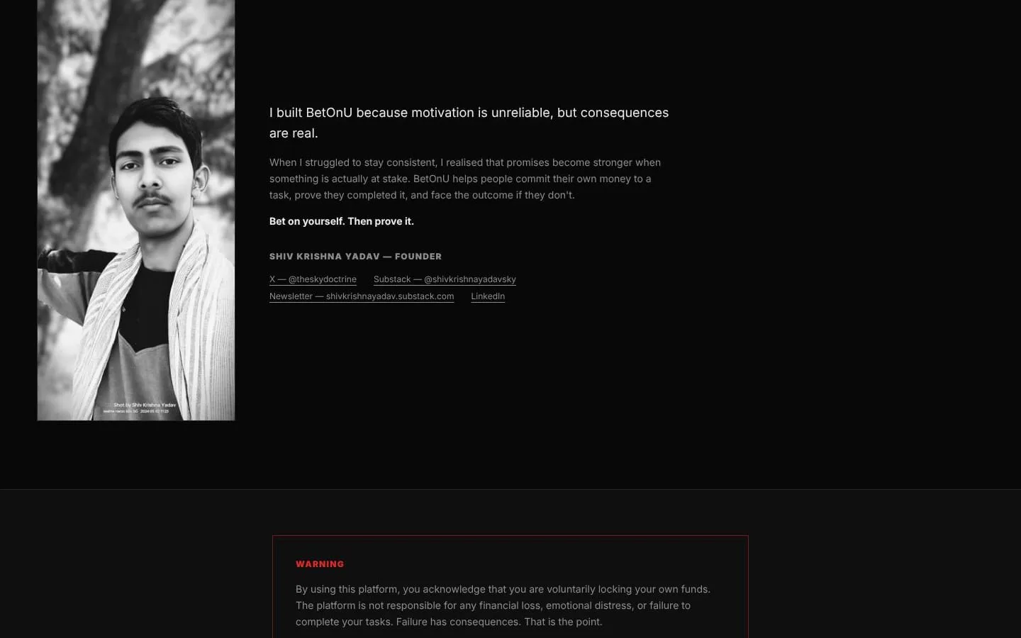 BetOnU screenshot