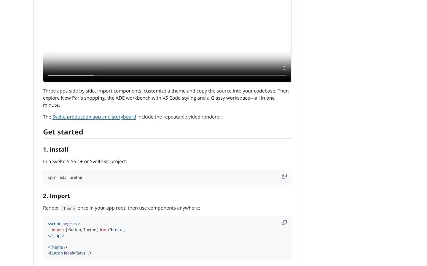 Bref-ui screenshot