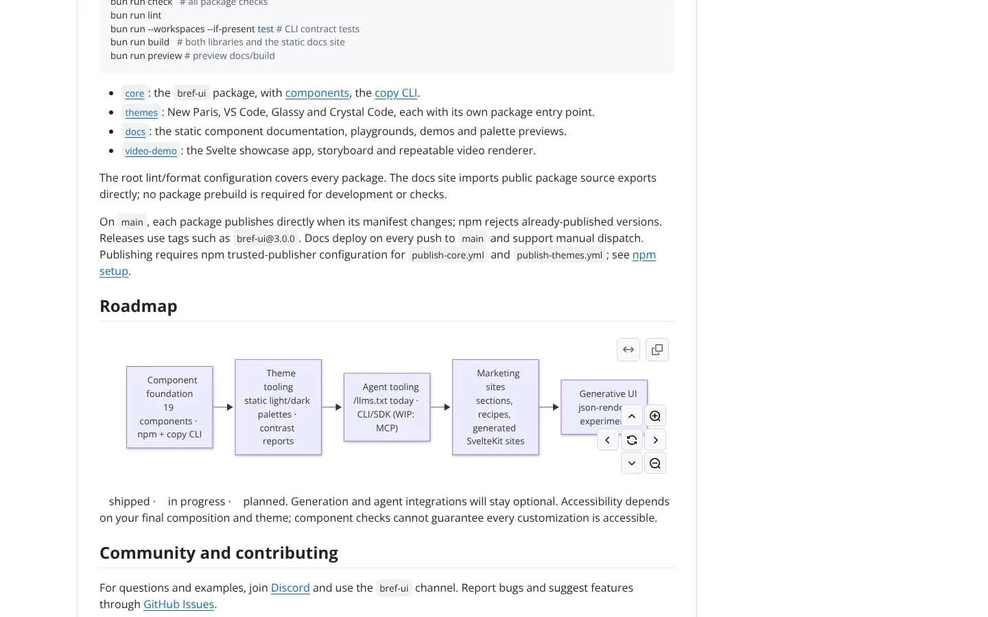 Bref-ui screenshot
