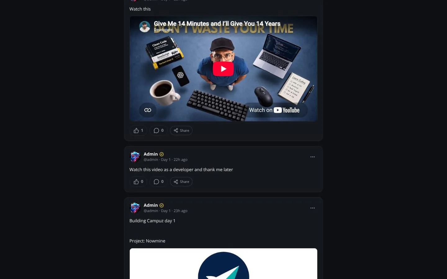 NowMine screenshot