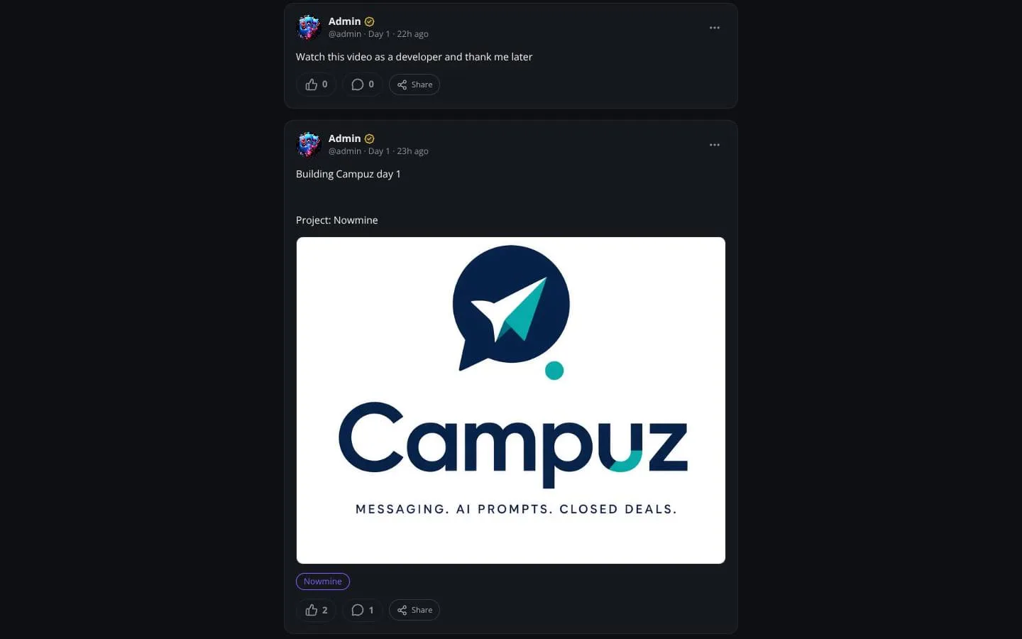 NowMine screenshot